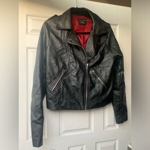 Love Tree faux leather jacket